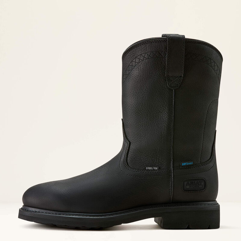 Ariat Men's Sierra H2O Waterproof Roper Toe Steel Toe Work Boot (10063833)