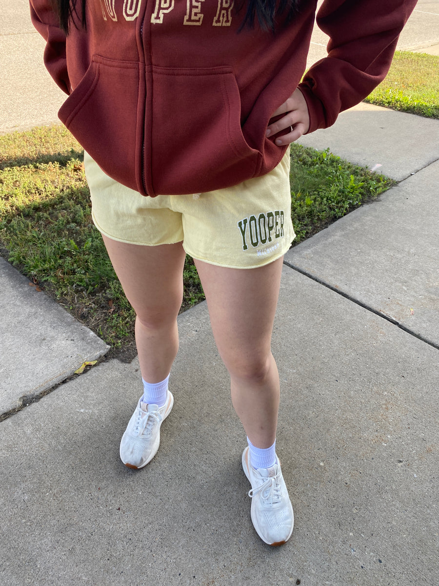Women's Yooper Michigan Fleece Sweat Shorts
