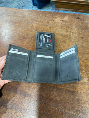 CRAZY HORSE RFID Men’s Leather Wallet Trifold