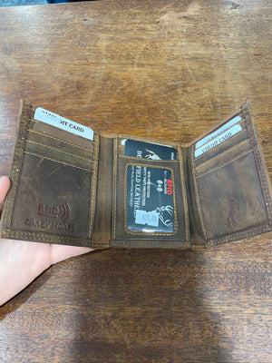 CRAZY HORSE RFID Men’s Leather Wallet Trifold