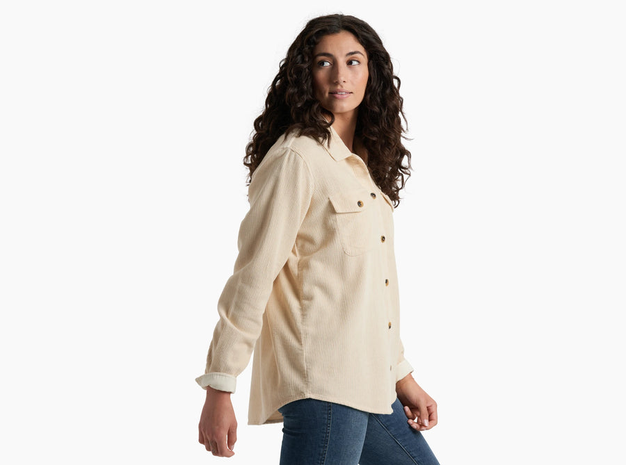 Kuhl Women's Talluda Cord Shirt Sea Salt