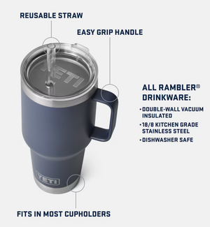 Yeti Rambler 35oz Straw Mug