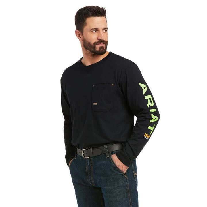 Ariat Men's Rebar Workman Logo Long-Sleeve T-Shirt (10037405)