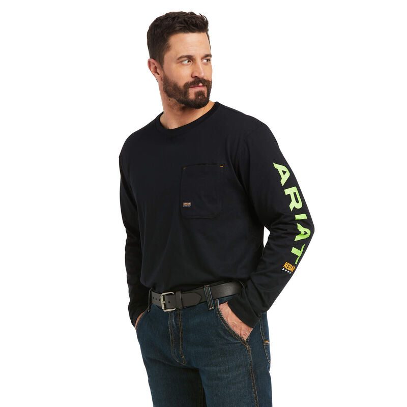 Ariat Men's Rebar Workman Logo Long-Sleeve T-Shirt (10037405)