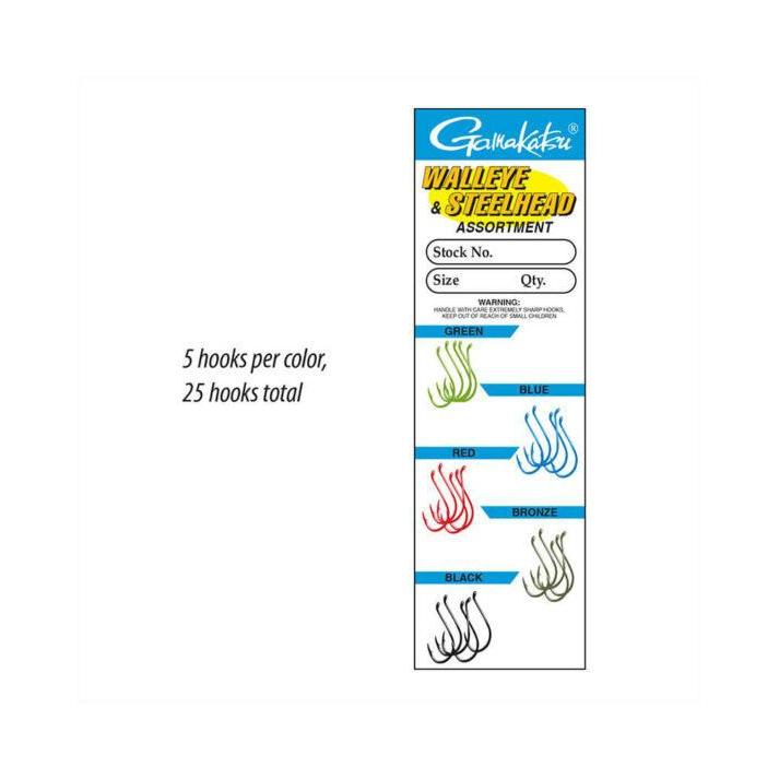 Gamakatsu Walleye and Steelhead Assortment Hooks-Gamakatsu-Wind Rose North Ltd. Outfitters