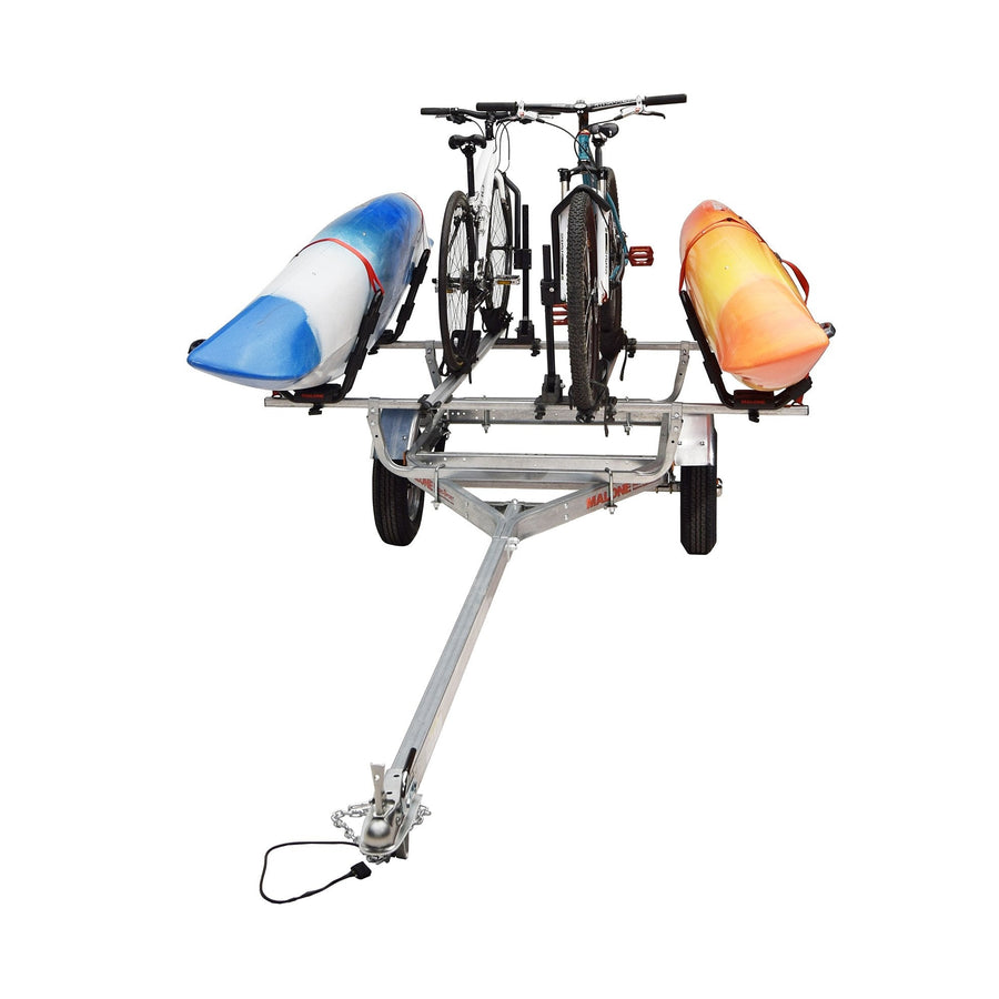 Malone MicroSport™ 2 Kayak/2 Bike Trailer Package (2 Sets J-Racks, 2 Bike Racks, Spare Tire)-Malone-Wind Rose North Ltd. Outfitters