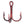 Mustad Red Treble Hooks-Mustad-Wind Rose North Ltd. Outfitters