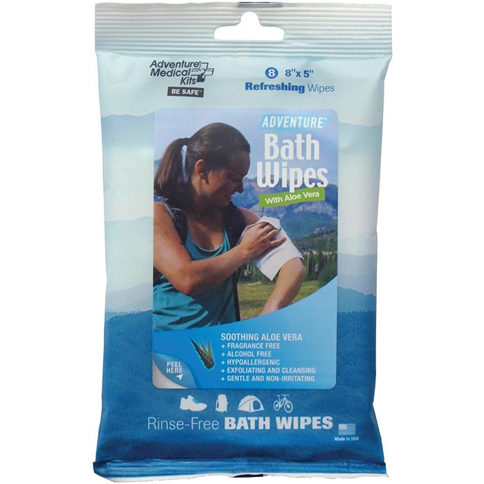 Adventure Medical Kits Bath Wipes 8"x 5"